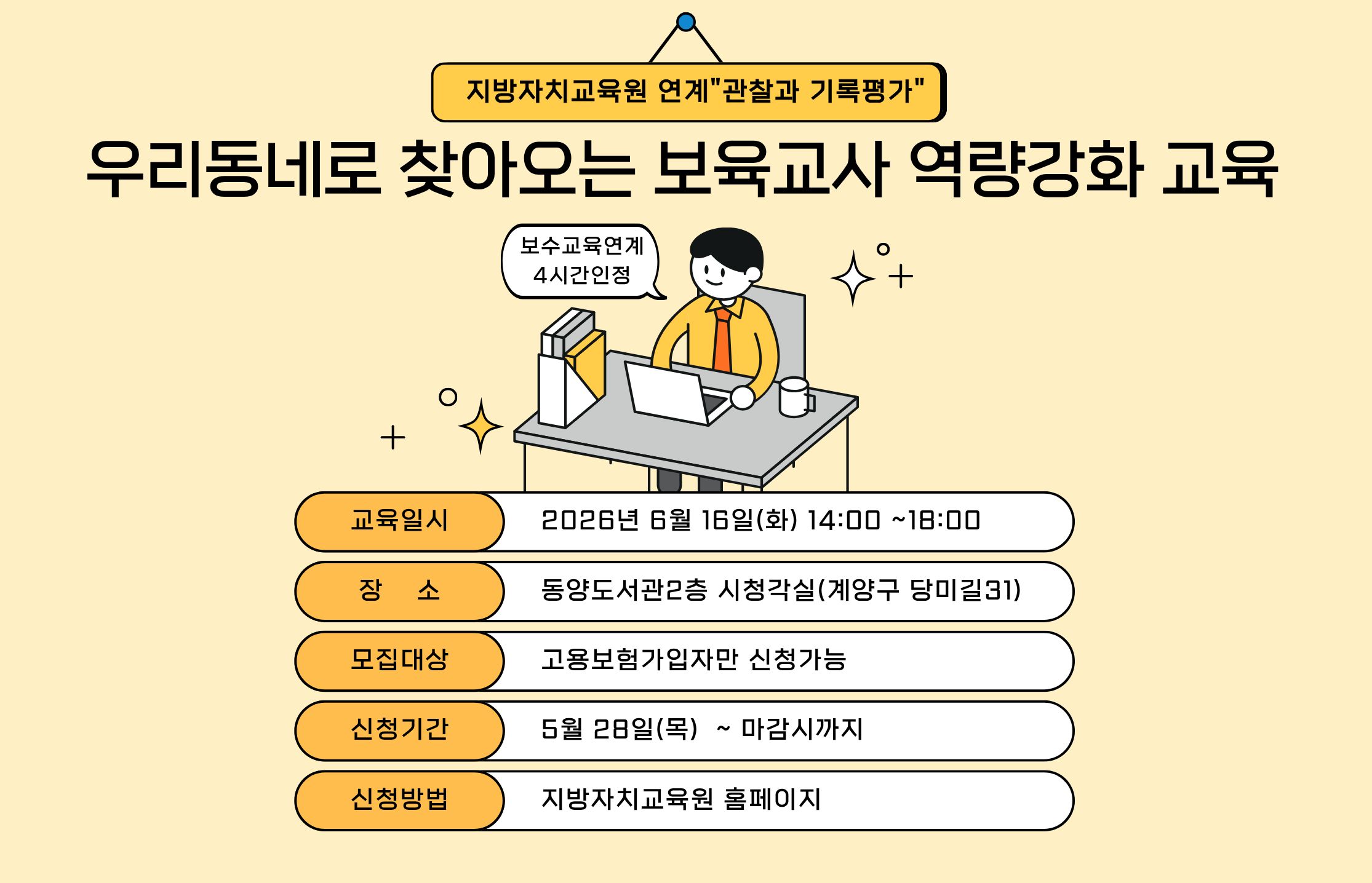 지방자치교육원 연계 관찰과 기록평가